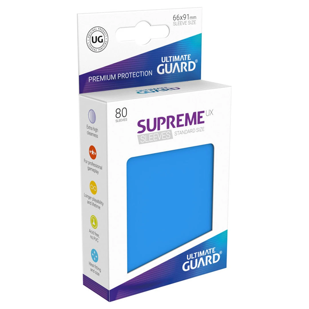 GTS TCG Supplies Ultimate Guard Supreme Royal Blue Card Sleeves - 80ct 3 GTS TCG Supplies Ultimate Guard Supreme Royal Blue Card Sleeves - 80ct