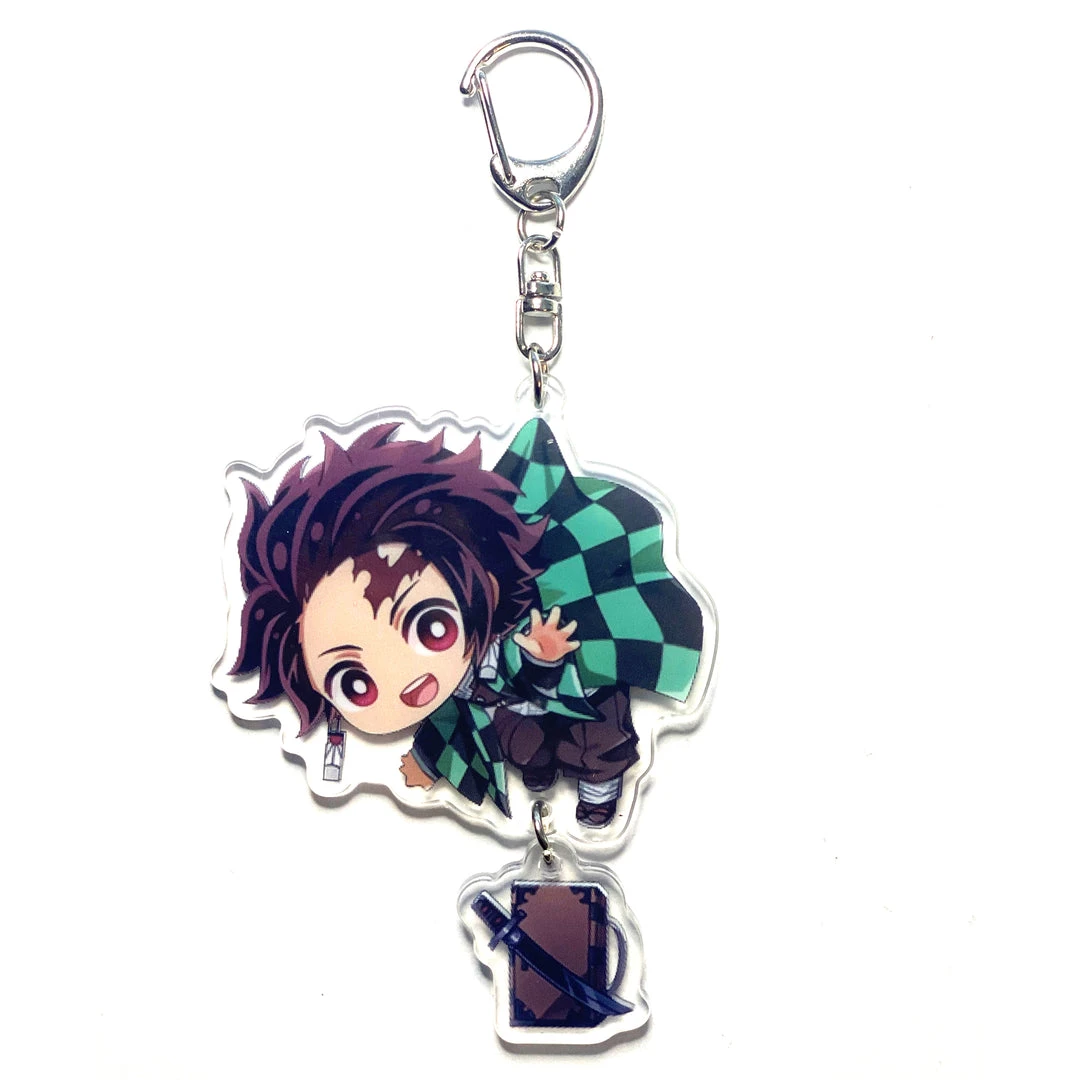 Mily Demon Slayer Tanjiro Dangle Acrylic Keychain Accessories 3 Mily Demon Slayer Tanjiro Dangle Acrylic Keychain Accessories