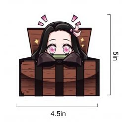 Mily Demon Slayer Nezuko Peeking Box Sticker