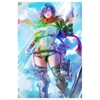 Mily Attack On Titan Mikasa Ackerman "11 X 17" Metallic Glossy Art Print Lifestyle 3 Mily Attack On Titan Mikasa Ackerman "11 X 17" Metallic Glossy Art Print Lifestyle