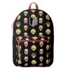 Mily Accessories Attack On Titan Chibi Character Head Mini Backpack