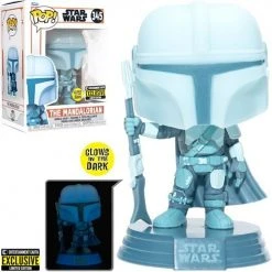 Entertainment Earth Funko Pop! #345 Star Wars: The Mandalorian Hologram Glow In The Dark - EE Exclusive Figures