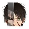 Mily Attack On Titan Eren And Titan Sticker Home Décor