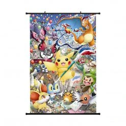Mily Pokemon Paintbrush Collage 23 X 36 Inch Wall Scroll Poster