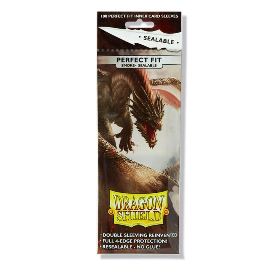 GTS TCG Supplies DRAGON SHIELDS - PERFECT FIT SEALABLE 100CT PACK - SMOKE 3 GTS TCG Supplies DRAGON SHIELDS - PERFECT FIT SEALABLE 100CT PACK - SMOKE