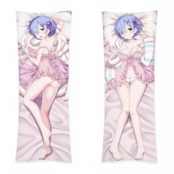 Mily Re:Zero Rem Pink Lingerie Body Pillow Cover Lifestyle