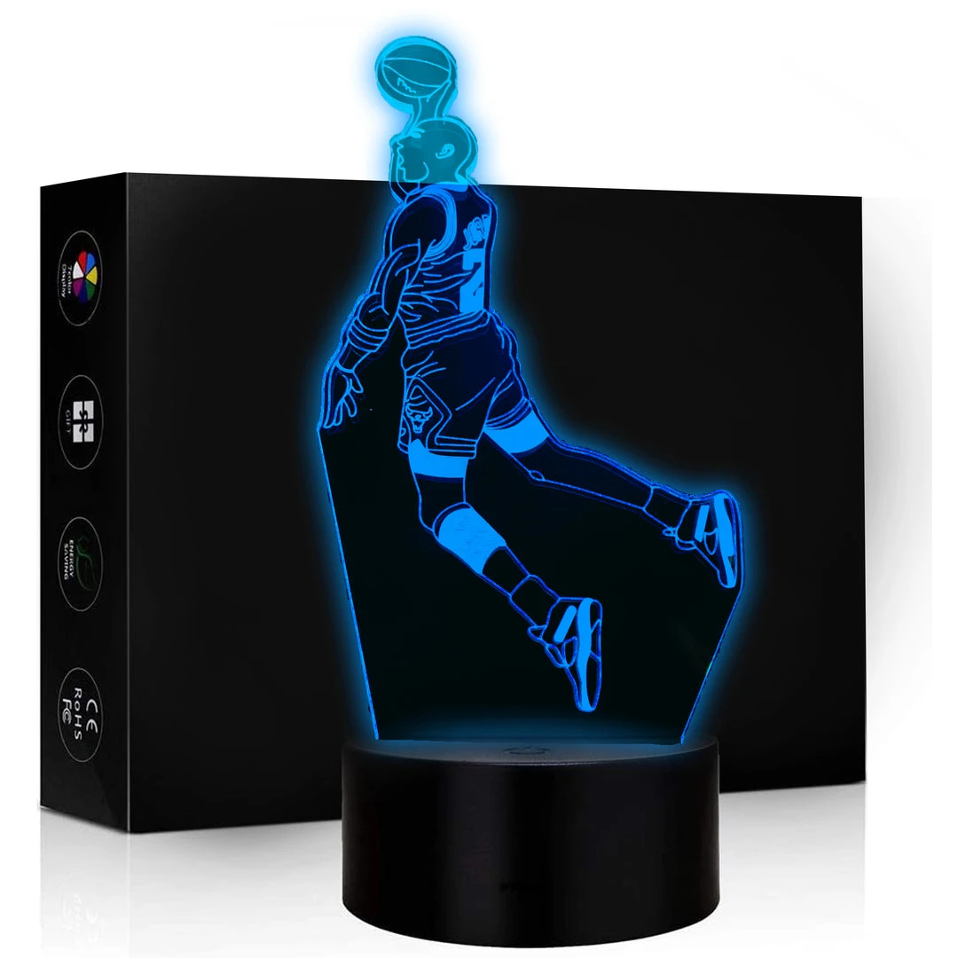 Mily Sports Michael Jordan Dunk Acrylic LED Lamp 3 Mily Sports Michael Jordan Dunk Acrylic LED Lamp