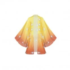 Mily Demon Slayer Zenitsu Haori Sheer Women's Robe
