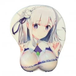 Mily Re:Zero Emilia Shy Oppai Mouse Pad TCG Supplies
