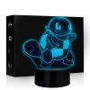 Mily Pokemon Squirtle Acrylic LED Lamp Figures
