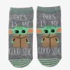 Hot Topic Star Wars The Mandalorian The Child Good Side No-Show Socks