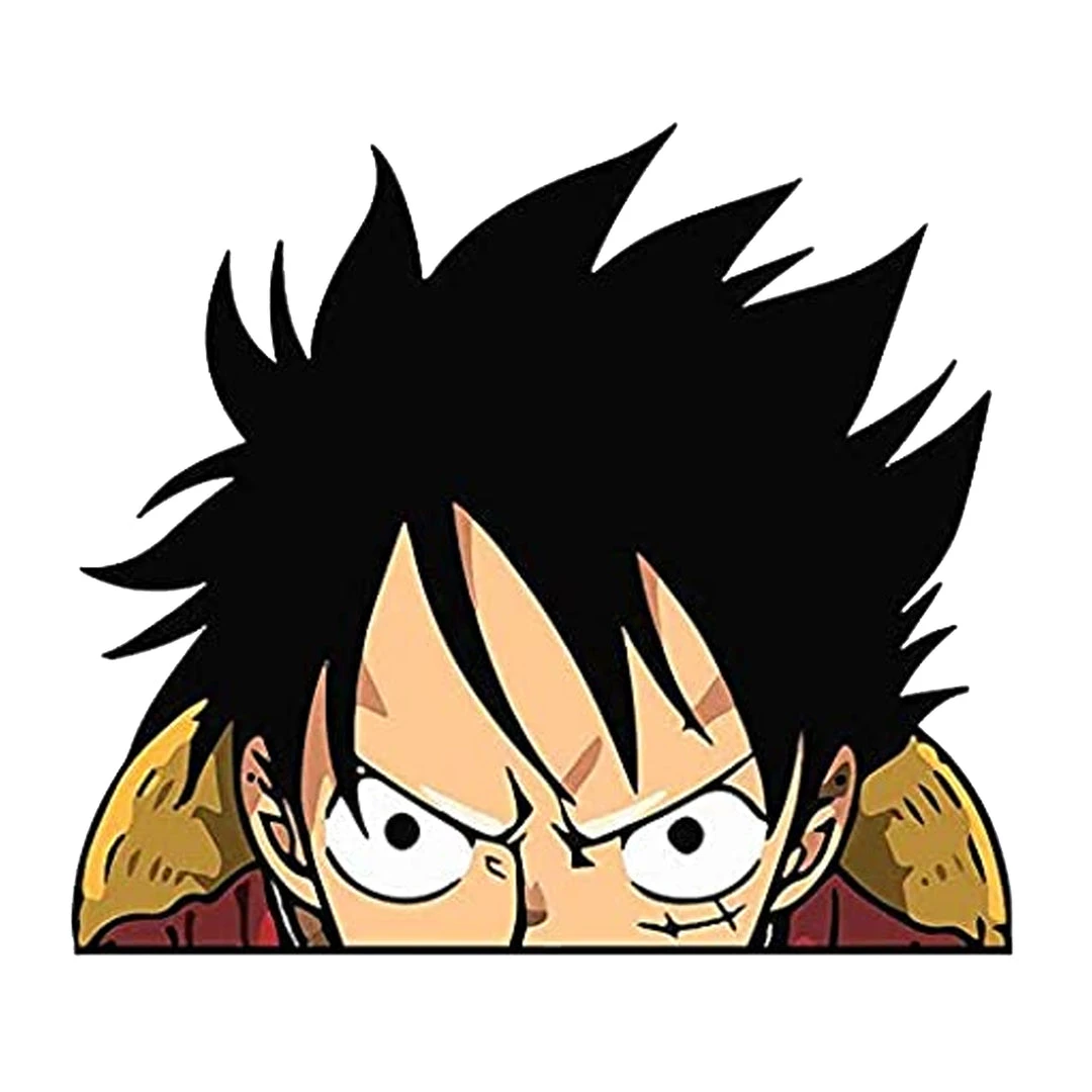 Mily One Piece Luffy Peeker Sticker Home Décor 3 Mily One Piece Luffy Peeker Sticker Home Décor