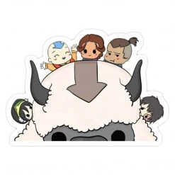 Mily Avatar: The Last Airbender Group Peeker Sticker Home Décor