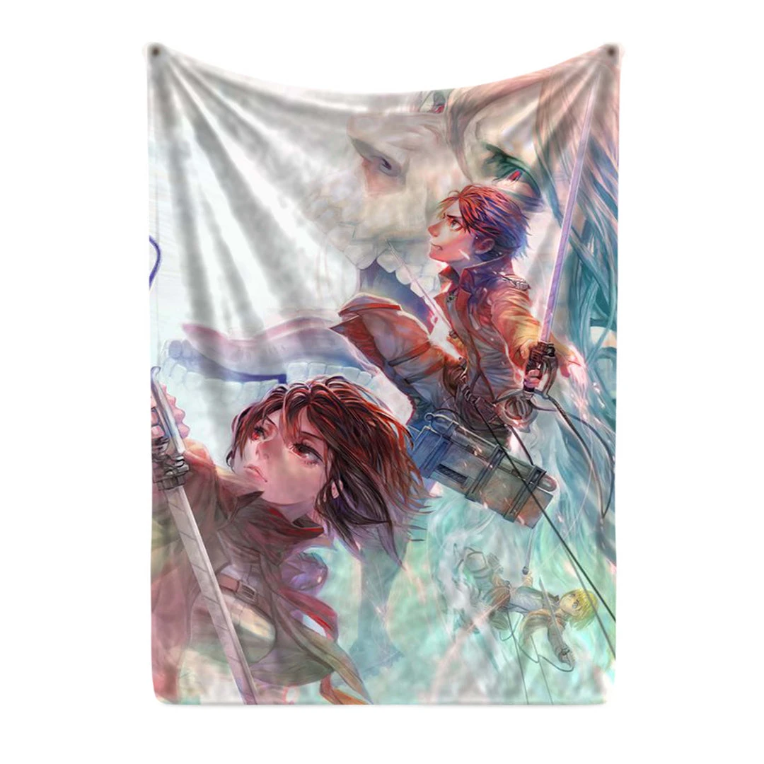Mily Attack On Titan Watercolor Season Throw Blanket 3 Mily Attack On Titan Watercolor Season Throw Blanket