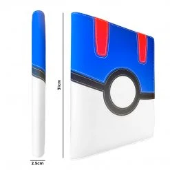 Mily TCG Supplies Totem World Great Ball Stitched Poke Ball Theme 9-Pocket Binder