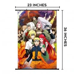 Mily Home Décor Naruto: Shippuden Konohagakure 23 X 36 Inch Wall Scroll Poster