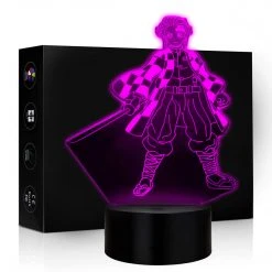 Mily Demon Slayer Tanjiro Battle Stance Acrylic LED Lamp Figures