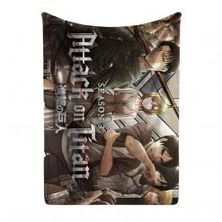 Mily Attack On Titan Season 3 Throw Blanket Lifestyle