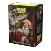 GTS DRAGON SHIELD SLEEVES: ART BRUSHED: CHRISTMAS 2021 - 100CT
