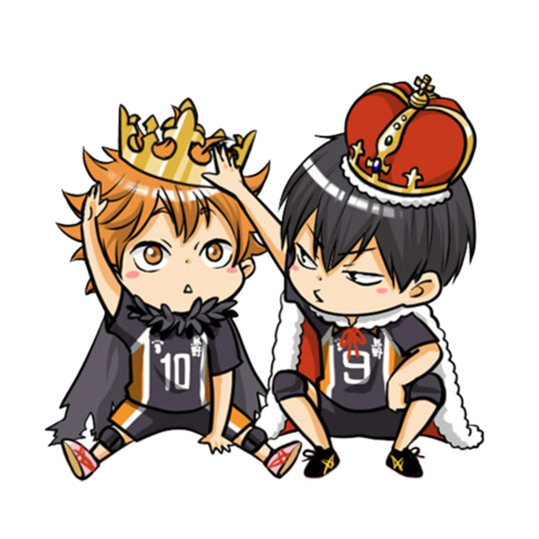Mily Haikyu Hinata And Kageyama Crown Sticker Home Décor 3 Mily Haikyu Hinata And Kageyama Crown Sticker Home Décor