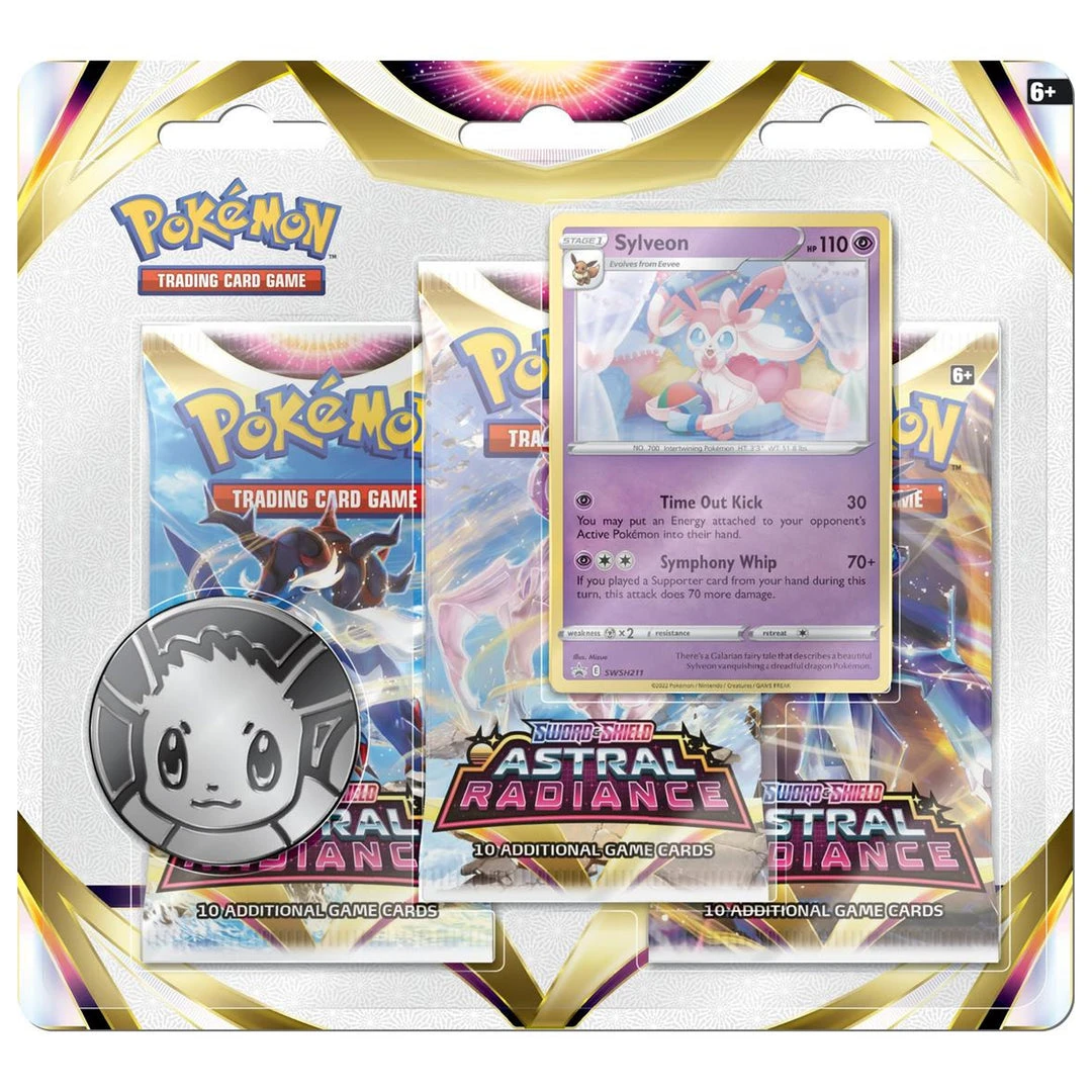 GTS TCG Pokemon Astral Radiance 3 Booster Blister Pack 4 GTS TCG Pokemon Astral Radiance 3 Booster Blister Pack