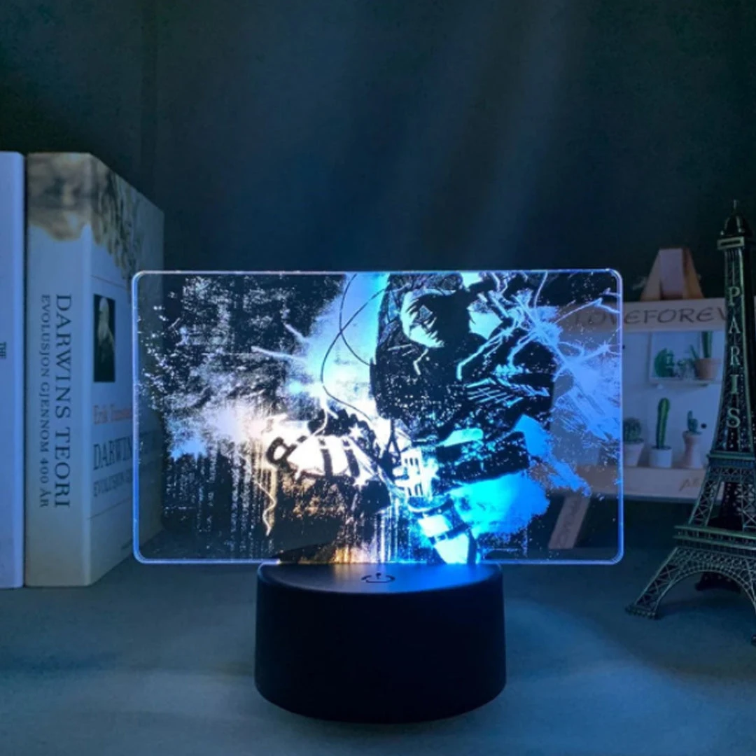 Mily Shaded Levi Fighting Acrylic LED Lamp Figures 3 Mily Shaded Levi Fighting Acrylic LED Lamp Figures