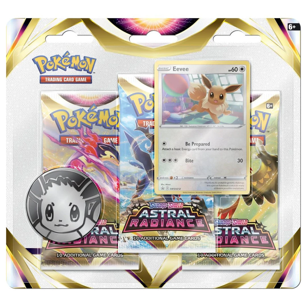 GTS TCG Pokemon Astral Radiance 3 Booster Blister Pack 5 GTS TCG Pokemon Astral Radiance 3 Booster Blister Pack