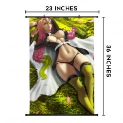 Mily Demon Slayer Mitsuri Kanroji Laying 23 X 36 Inch Wall Scroll Poster