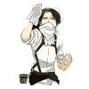 Mily Attack On Titan Levi Cleaning Sticker