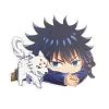 Mily Jujutsu Kaisen Megumi And Divine Dogs Laying Down Sticker Home Décor