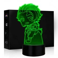 Mily Demon Slayer Chibi Tanjiro Acrylic LED Lamp Figures