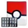 Mily Totem World Red White Stitched Poke Ball Theme 9-Pocket Binder