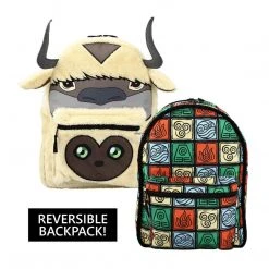Avatar The Last Airbender Appa & Momo Reversible 3D Bioworld Backpack