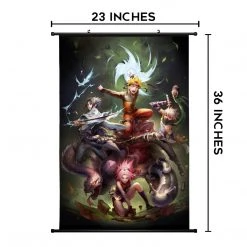 Mily Naruto: Shippuden Team 7 23 X 36 Inch Wall Scroll Poster Home Décor