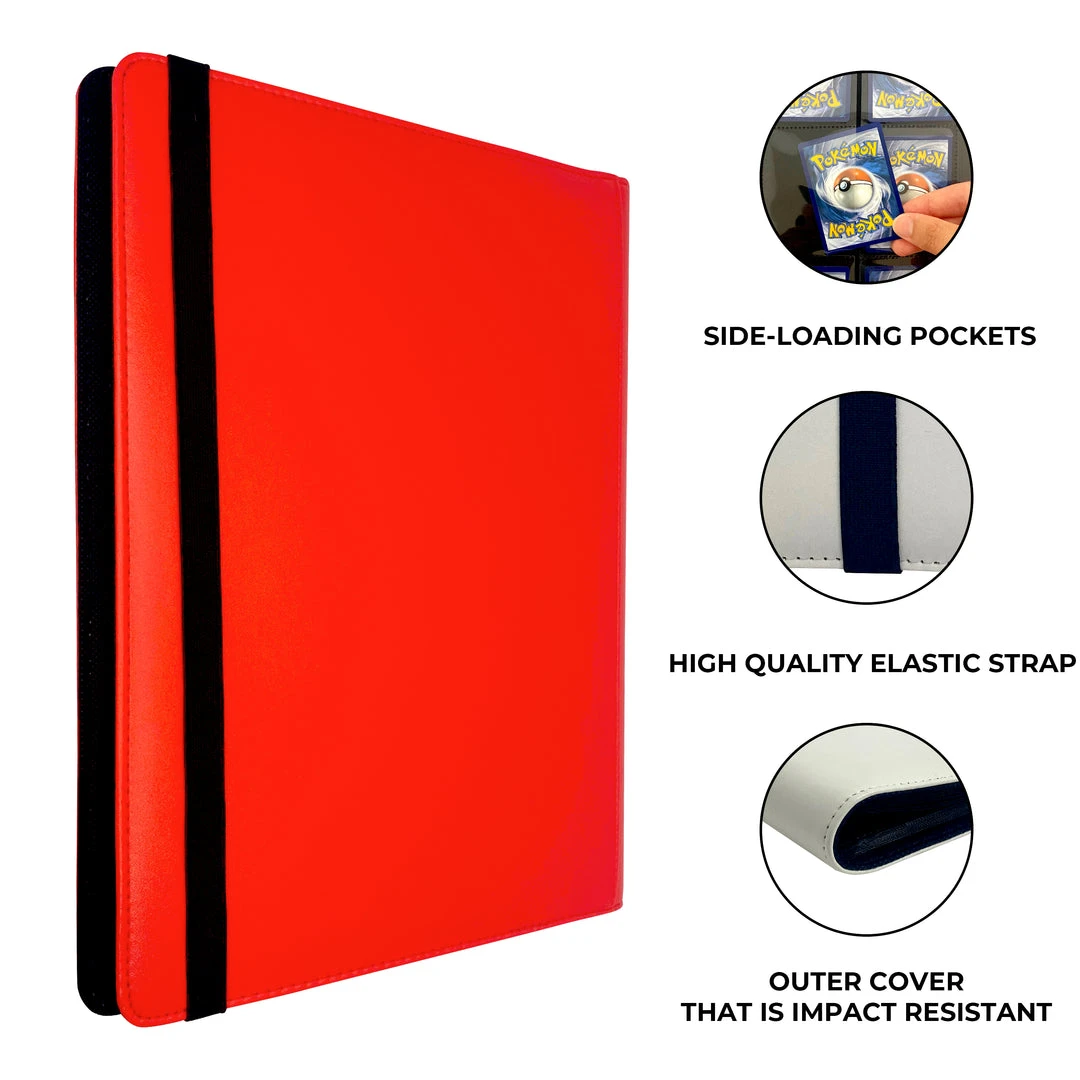 Mily TCG Supplies Totem World Red Stitched 9-Pocket Binder 5 Mily TCG Supplies Totem World Red Stitched 9-Pocket Binder