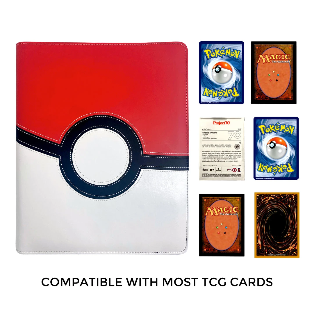 Mily TCG Supplies Totem World Ultra Ball Stitched Poke Ball Theme 9-Pocket Binder 7 Mily TCG Supplies Totem World Ultra Ball Stitched Poke Ball Theme 9-Pocket Binder