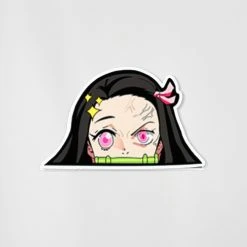 Mily Demon Slayer Nezuko Peeker Lenticular Sticker Home Décor