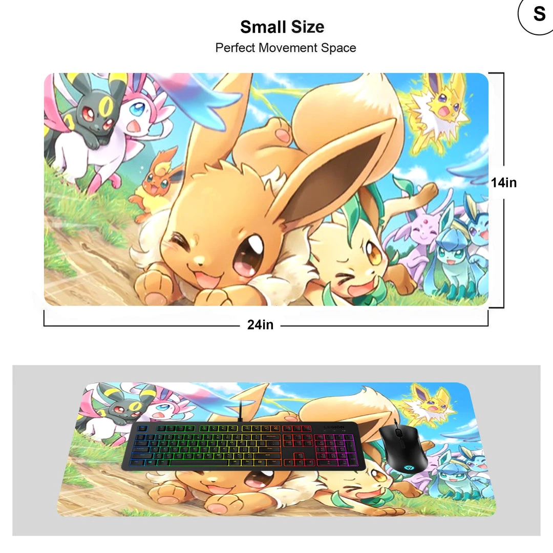 Mily Pokemon Chibi Eeveelutions 14 X 24 Inch Playmat 4 Mily Pokemon Chibi Eeveelutions 14 X 24 Inch Playmat