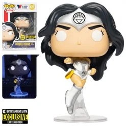 Entertainment Earth Figures Funko Pop! #423 Wonder Woman 80th Anniversary White Lantern Glow In The Dark - EE Exclusive