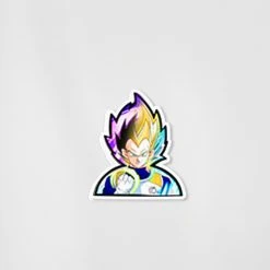 Mily Dragon Ball Super Vegeta Saiyan Forms Lenticular Sticker