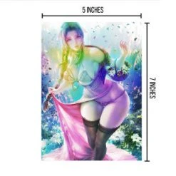 Mily Lifestyle Final Fantasy Aerith Gainsborough "5 X 7" Metallic Glossy Art Print