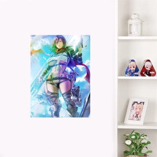 Mily Attack On Titan Mikasa Ackerman "11 X 17" Metallic Glossy Art Print Lifestyle 5 Mily Attack On Titan Mikasa Ackerman "11 X 17" Metallic Glossy Art Print Lifestyle
