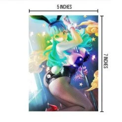 Mily Dragon Ball Bulma Bunny "5 X 7" Metallic Glossy Art Print Lifestyle
