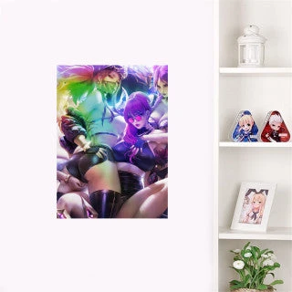 Mily Lifestyle League Of Legends KDA "5 X 7" Metallic Glossy Art Print 5 Mily Lifestyle League Of Legends KDA "5 X 7" Metallic Glossy Art Print