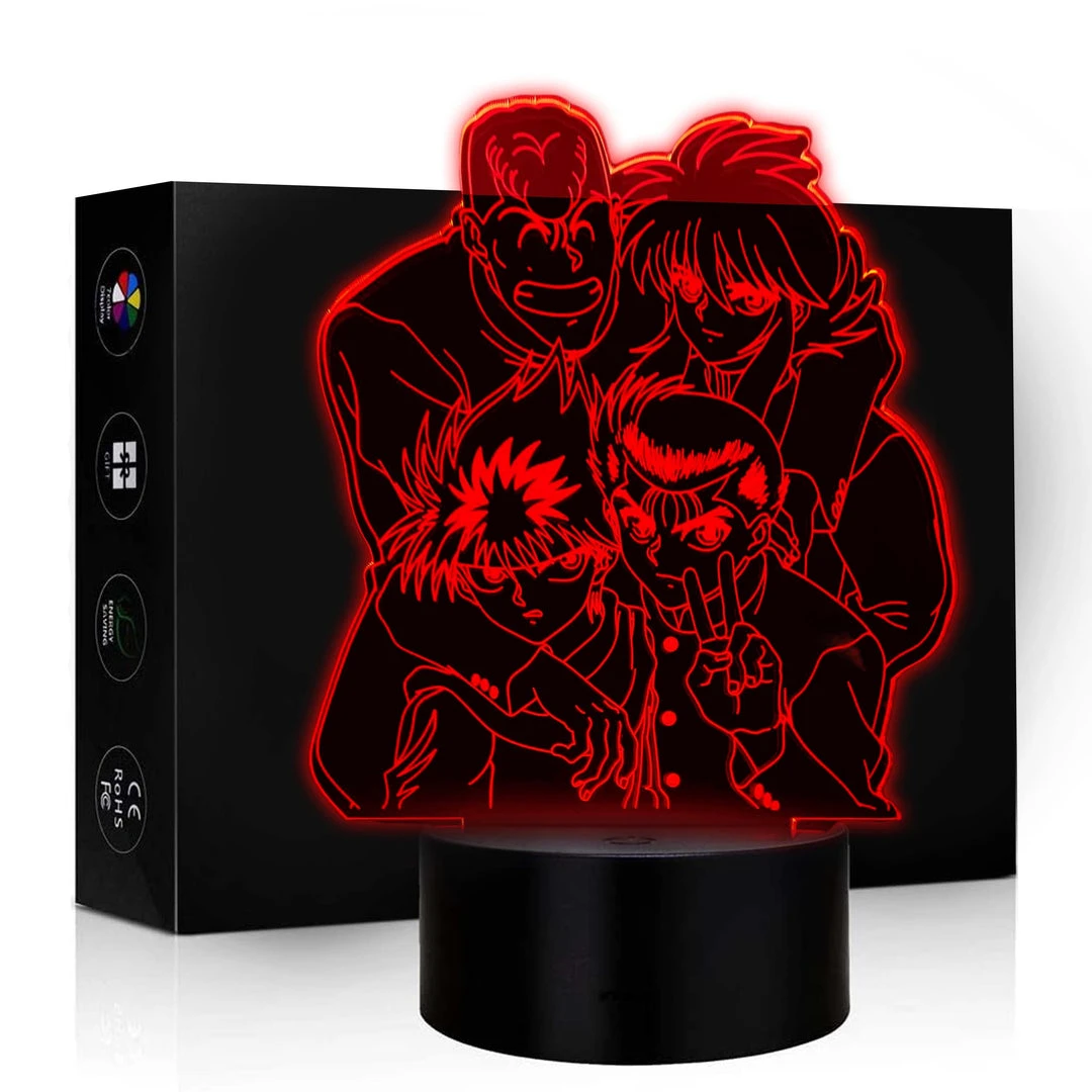 Mily YuYu Hakusho Team Urameshi Acrylic LED Lamp 3 Mily YuYu Hakusho Team Urameshi Acrylic LED Lamp