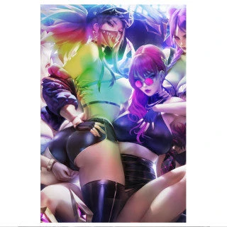 Mily Lifestyle League Of Legends KDA "5 X 7" Metallic Glossy Art Print 3 Mily Lifestyle League Of Legends KDA "5 X 7" Metallic Glossy Art Print