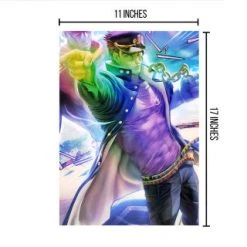 Mily JoJo's Bizarre Adventure Jotaro Kujo "11 X 17" Metallic Glossy Art Print - Ver. 1