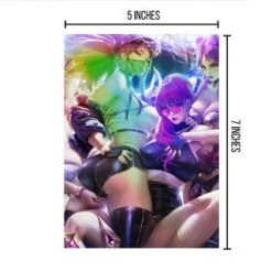 Mily Lifestyle League Of Legends KDA "5 X 7" Metallic Glossy Art Print 6 Mily Lifestyle League Of Legends KDA