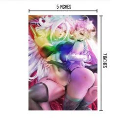 Mily Lifestyle Dragon Ball X My Hero Academia Android 21 & Mina Ashido Pin Up "5 X 7" Metallic Glossy Art Print 6 Mily Lifestyle Dragon Ball X My Hero Academia Android 21 & Mina Ashido Pin Up